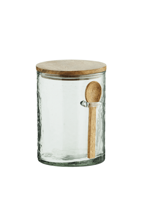 Glass Container with Spoon - The Hus Edit
