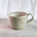 Green Polka Dots Mug - The Hus Edit