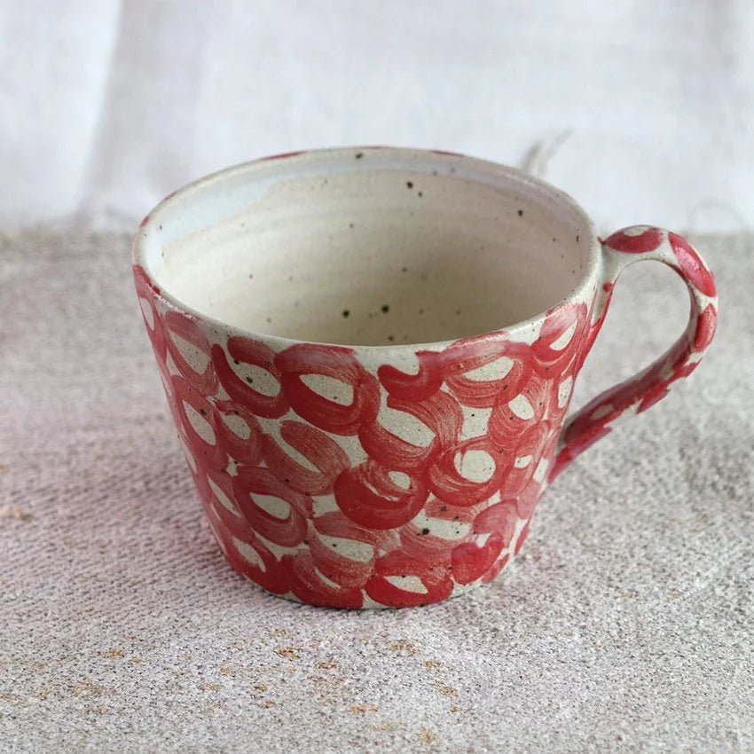 Red Bobble Mug - The Hus Edit