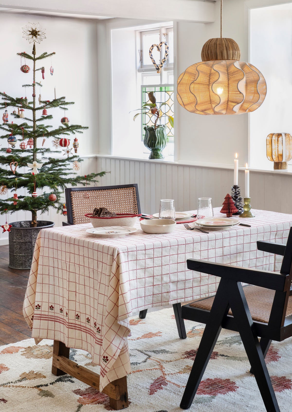 Striped Paper Christmas Tree