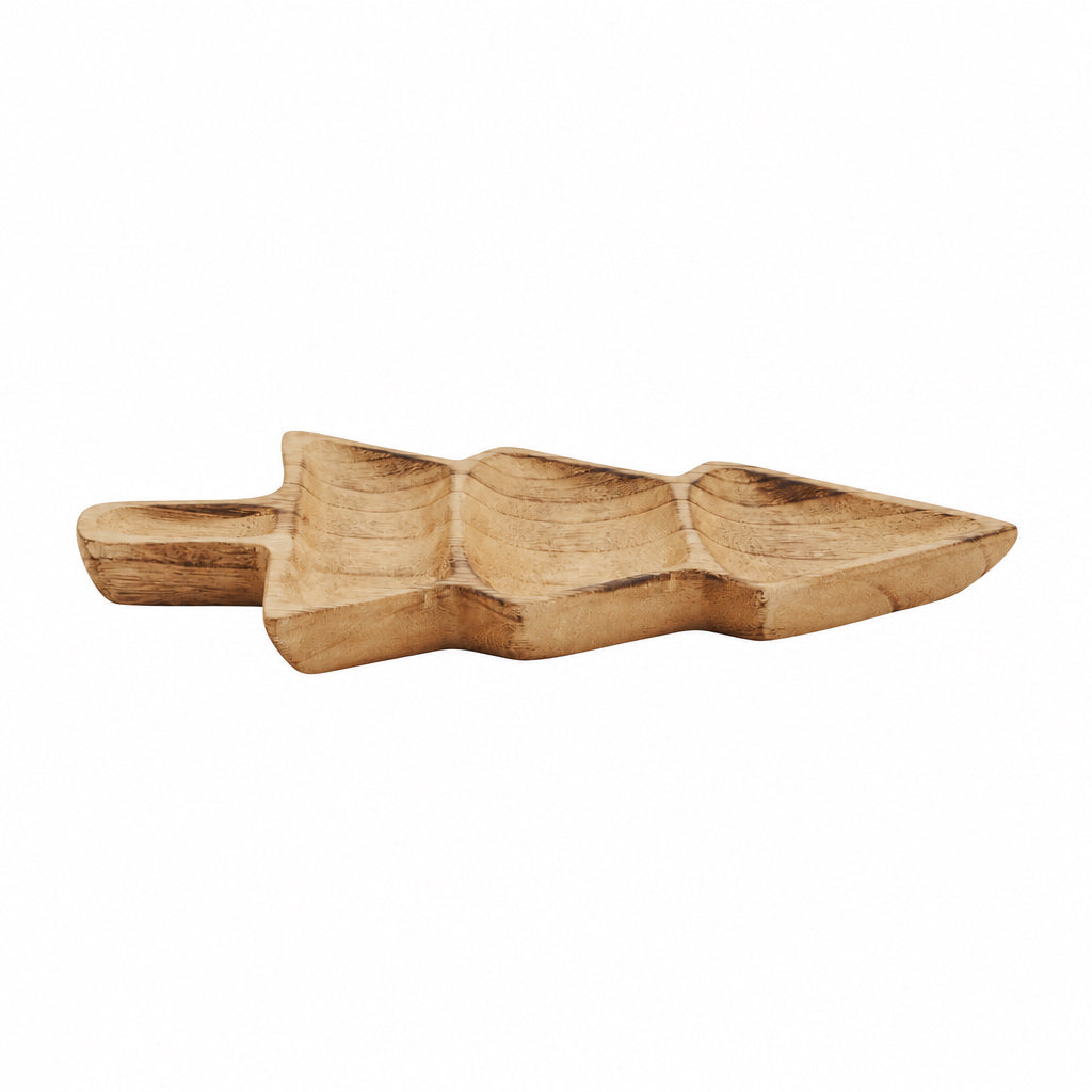 Wooden Christmas Tree Tray