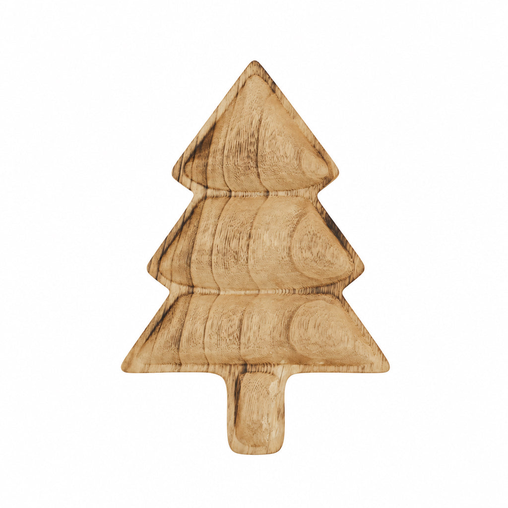 Wooden Christmas Tree Tray